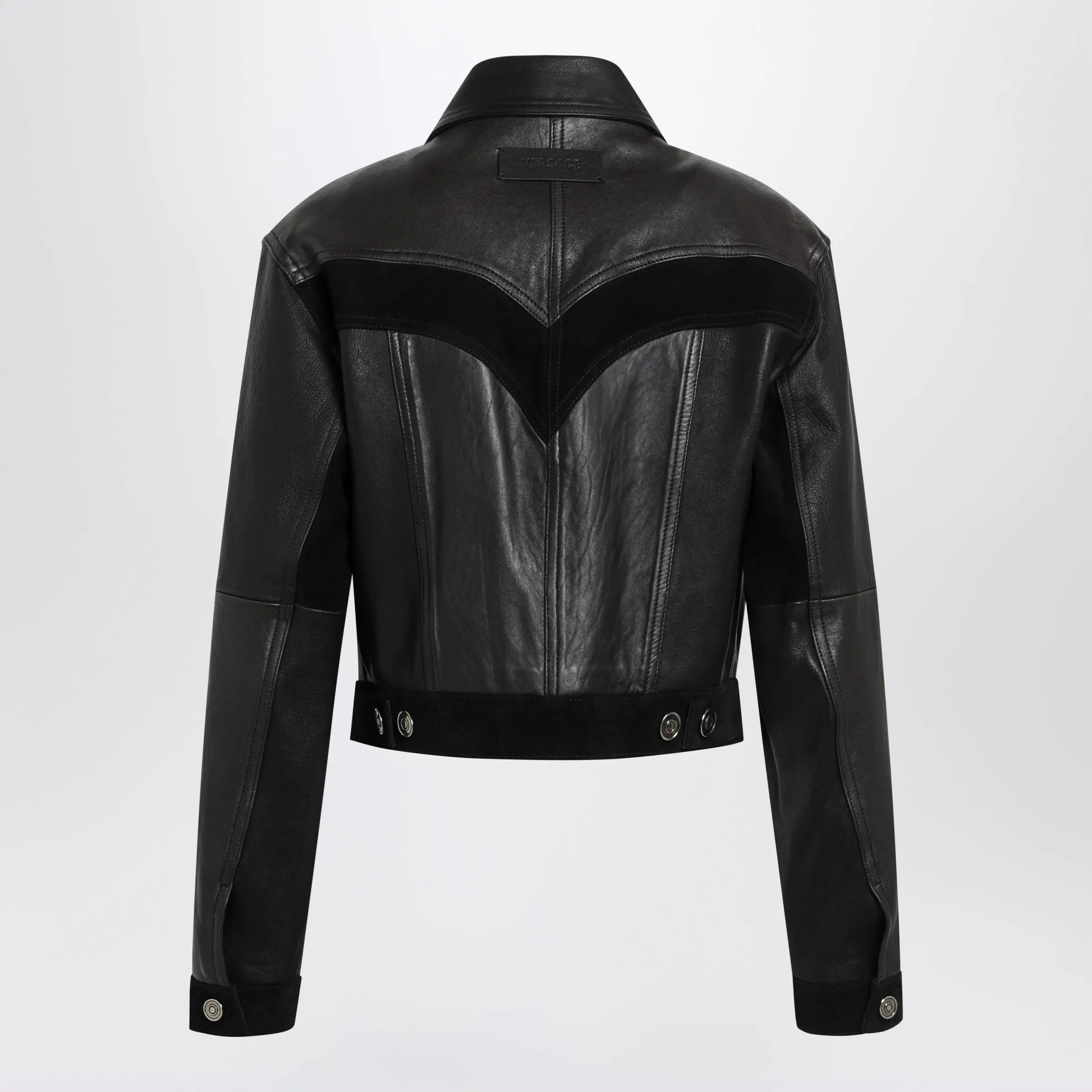 Slim Black Leather Blouson sold by Wanan Luxury product image thumbnail 2