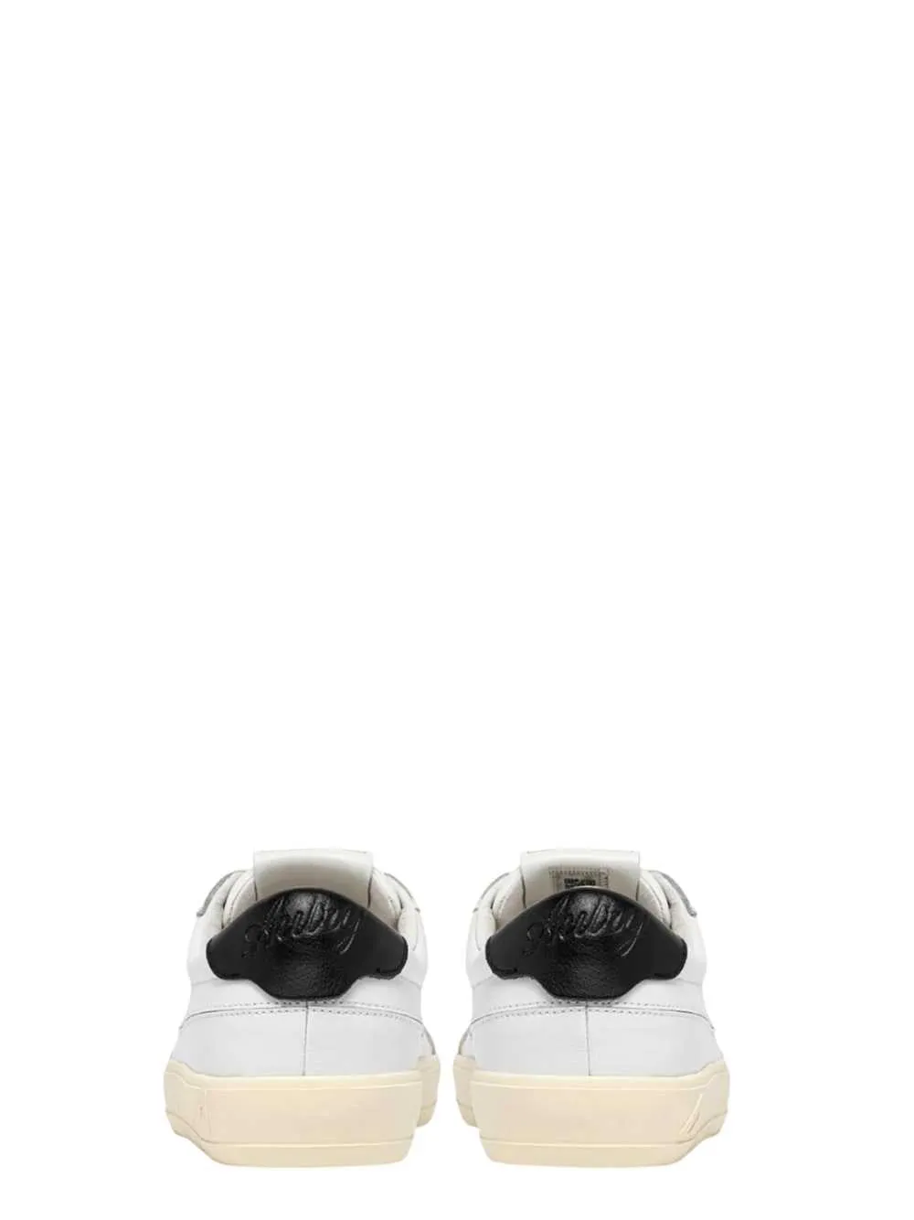 Windscape Low Leather Sneakers In Black And White sold by Wanan Luxury product image thumbnail 3