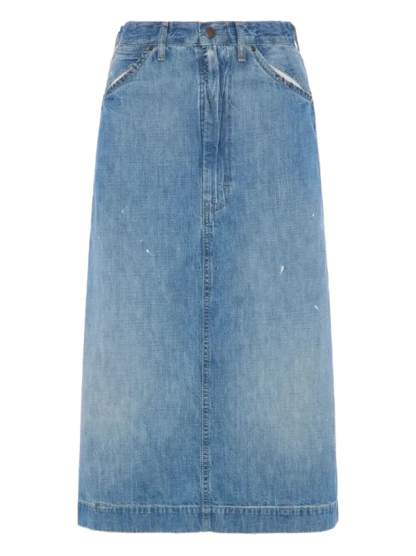 Denim Midi Skirt made by Maison Margiela