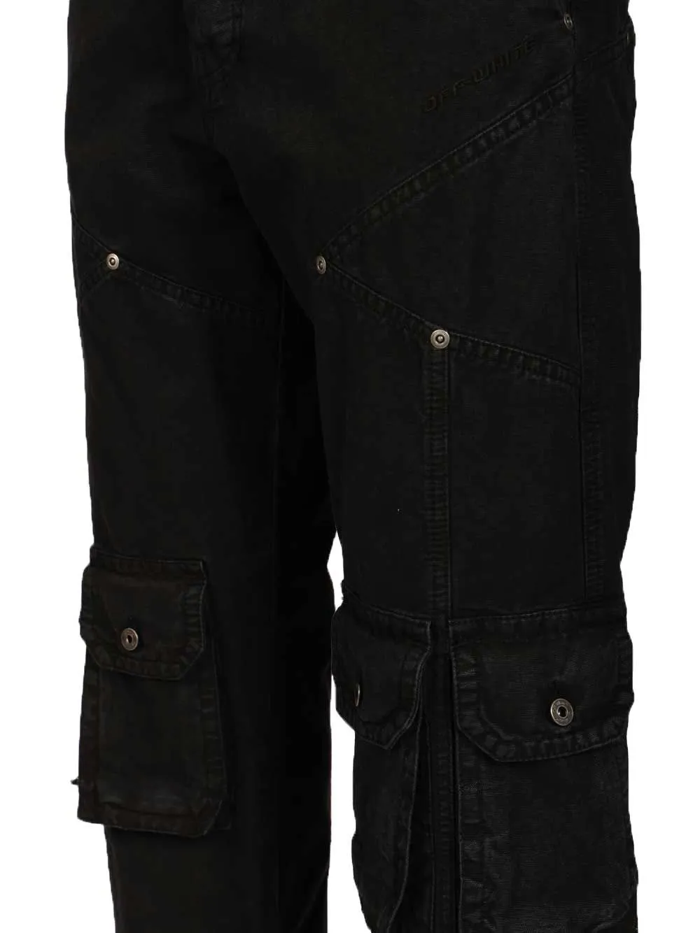 Multipocket Cargo Jeans Trousers Black sold by Wanan Luxury product image thumbnail 4