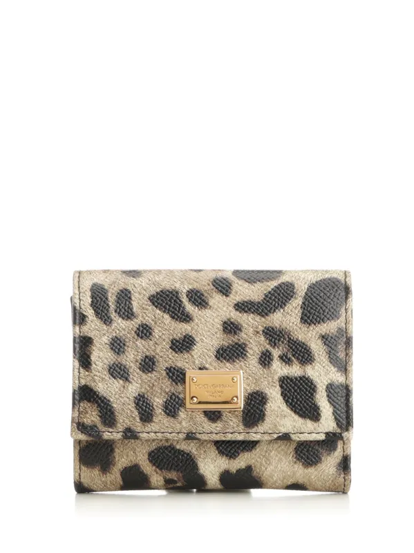 Dauphine Calfskin Wallet Wallets Animalier made by Dolce & Gabanna