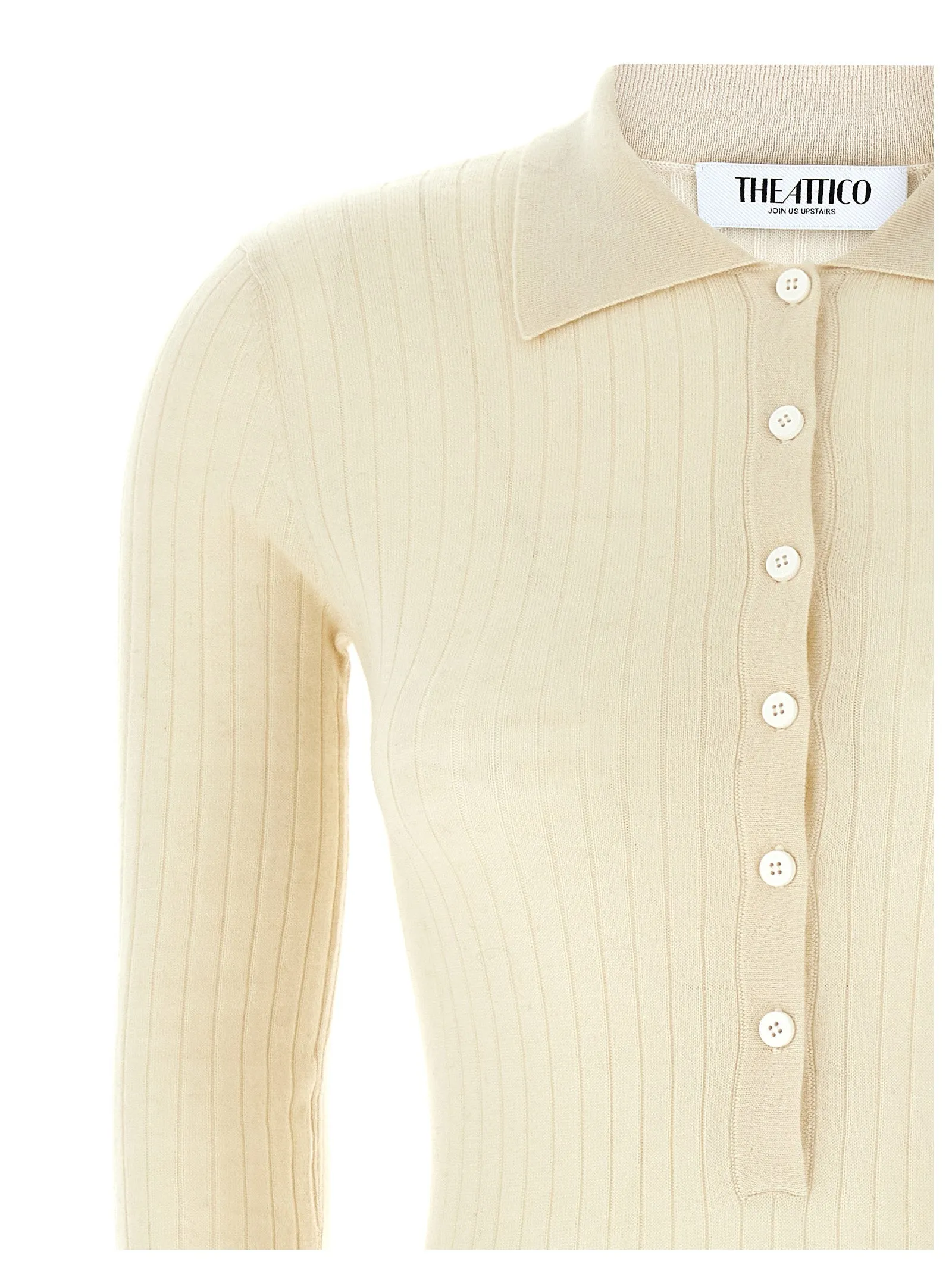 Ribbed Sweater Sweaters And Cardigans White sold by Wanan Luxury product image thumbnail 3