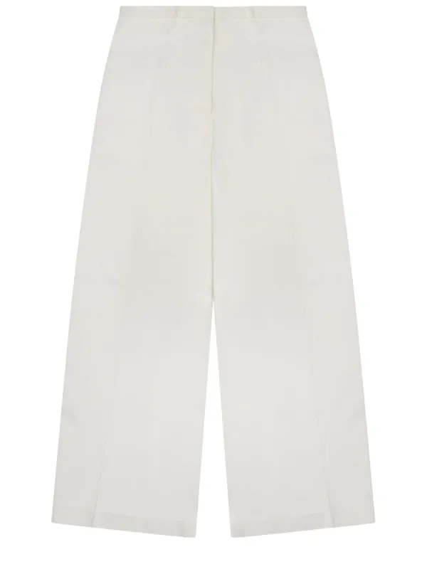 Pantalone In Twill Di Viscosa made by Alberta Ferretti