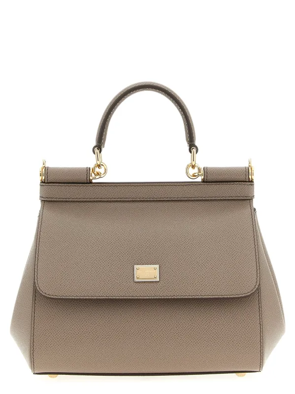 Sicily Hand Bags Beige made by Dolce & Gabanna