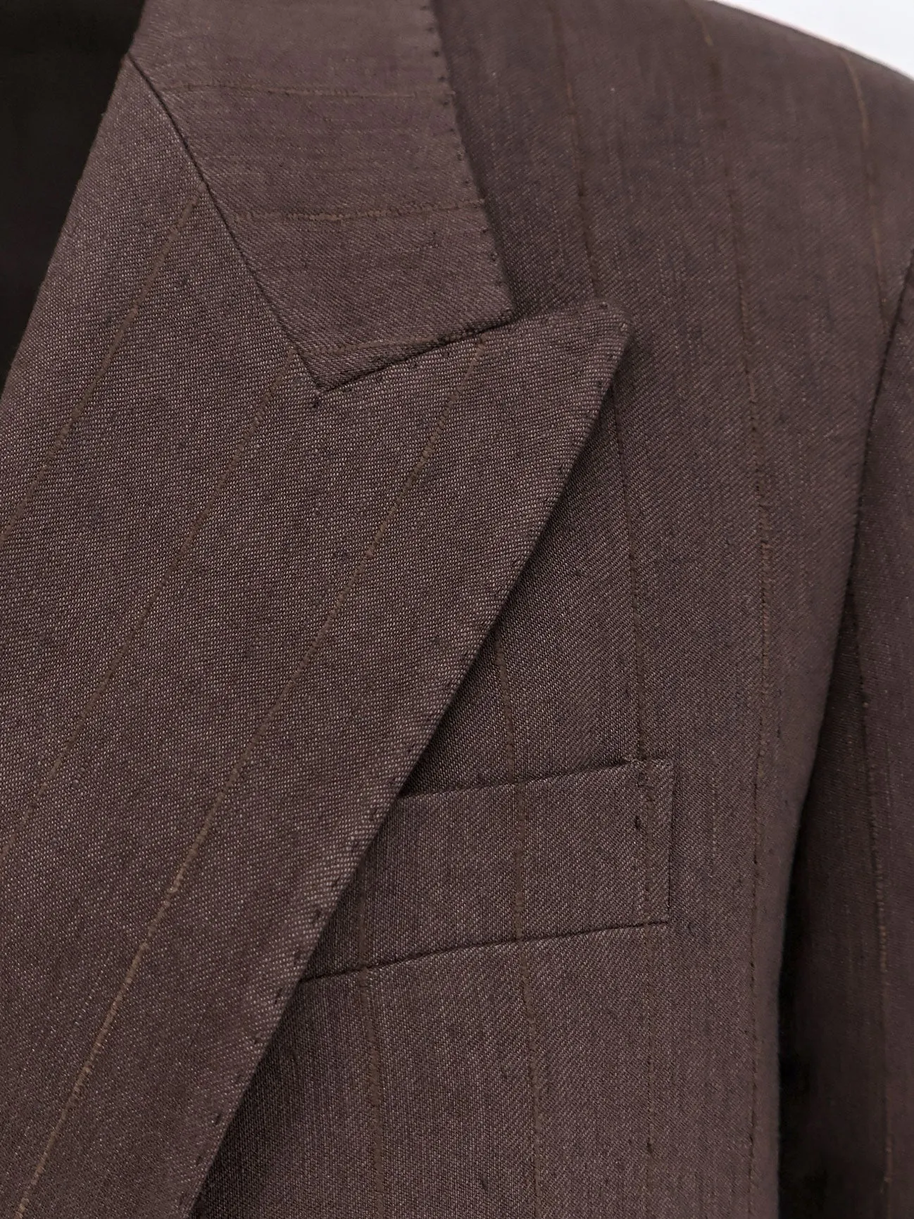 Jasmine Pinstripe Linen And Viscose Suit sold by Wanan Luxury product image thumbnail 3