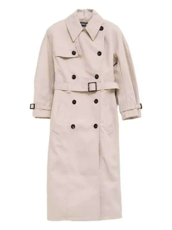 Double-Breasted Trench Coat With Belt made by Jacquemus