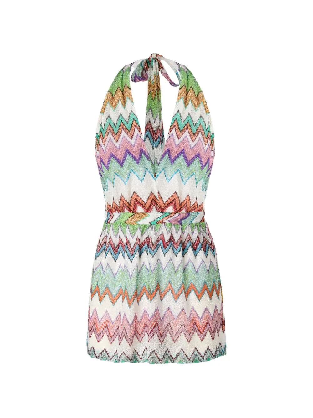 Zig Zag Short Jumpsuit sold by Wanan Luxury