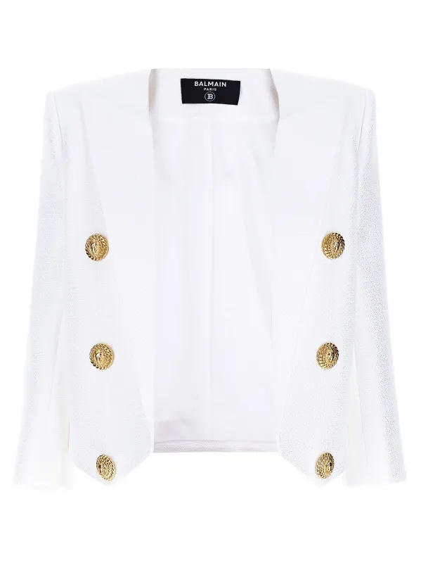 Blazer Spencer Blazers White made by Balmain