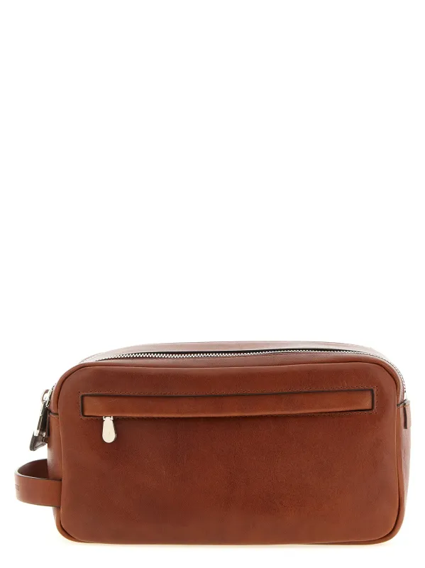 Vintage Leather Beauty Brown made by Brunello Cucinelli