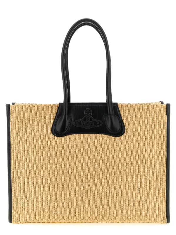 Troy Tote Bag Beige made by Vivienne Westwood