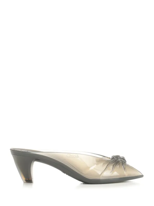 Chloé Jelly Mules Pumps Grey made by Chloe