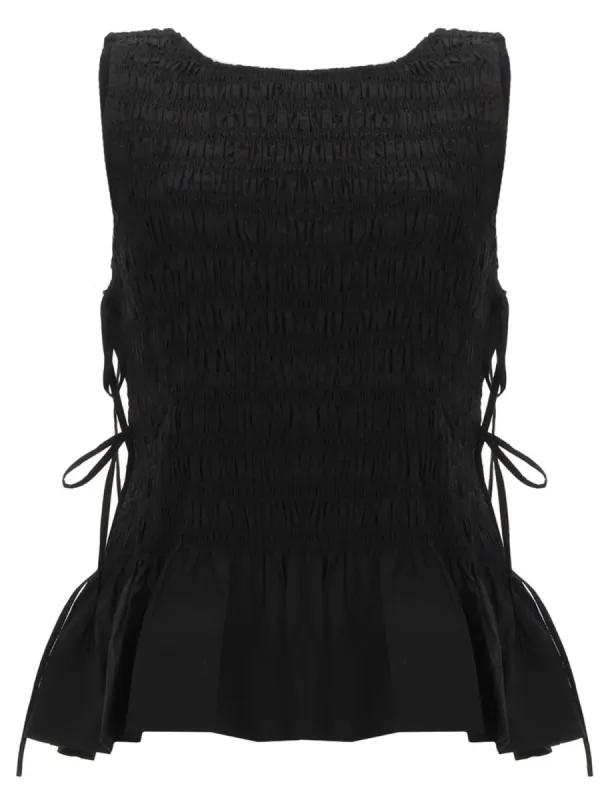 Top "Smock" Con Lacci made by Ganni