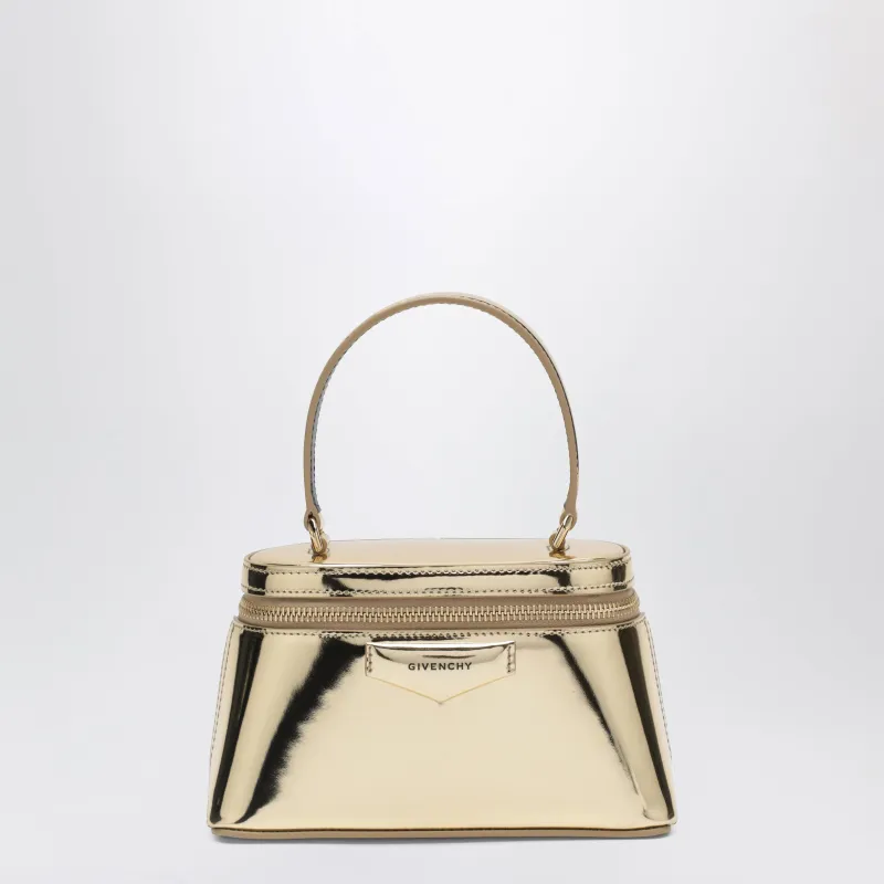 Antigona Gold Mirror-Effect Leather Beauty Case made by Givenchy