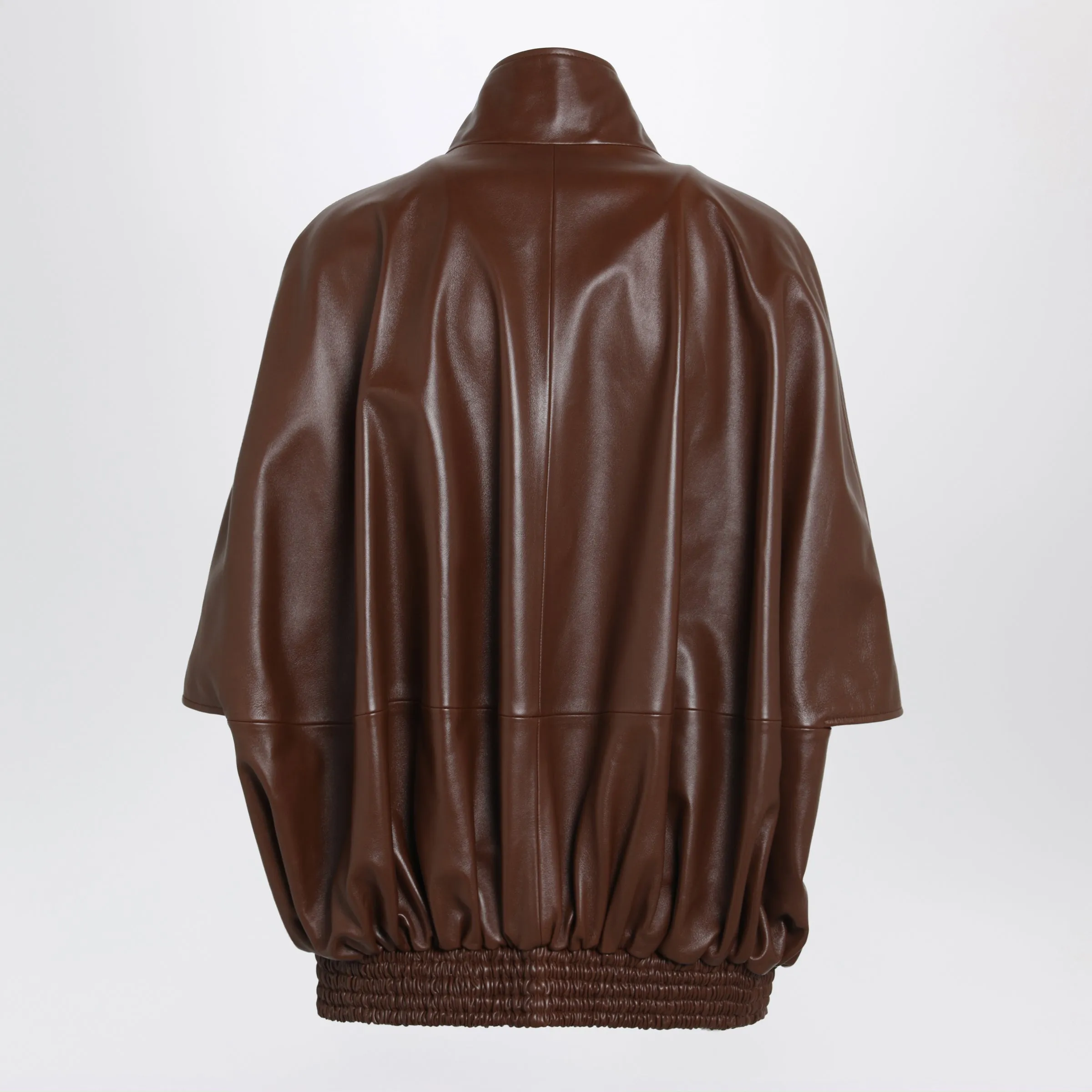 Cooon Bomber Jacket In Lamb Leather, Castor sold by Wanan Luxury product image thumbnail 2