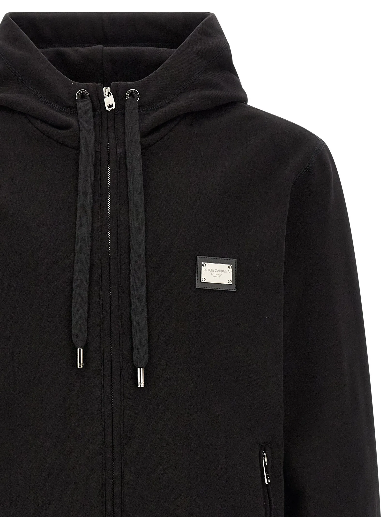 Logo Plaque Hoodie Sweatshirt Black sold by Wanan Luxury product image thumbnail 3