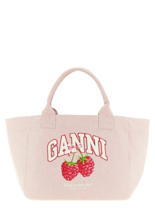 Raspberry Tote Bag Pink made by Ganni
