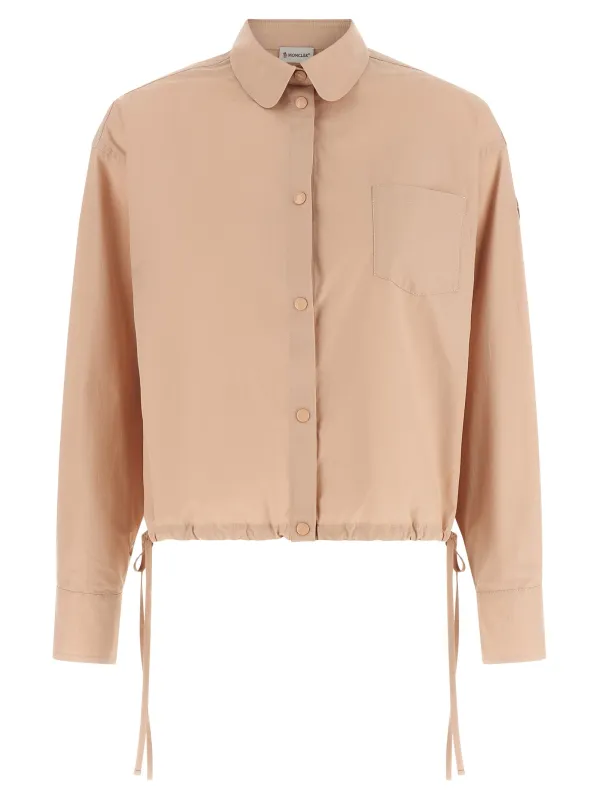 Cropped Shirt Shirt And Blouse Pink made by Moncler