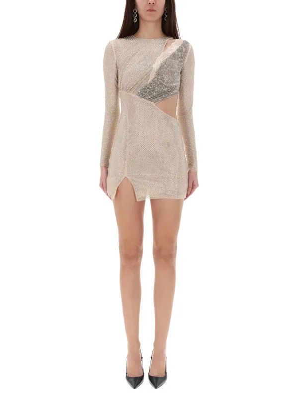 "Rhinestones" Mini Dress made by Self-Portrait