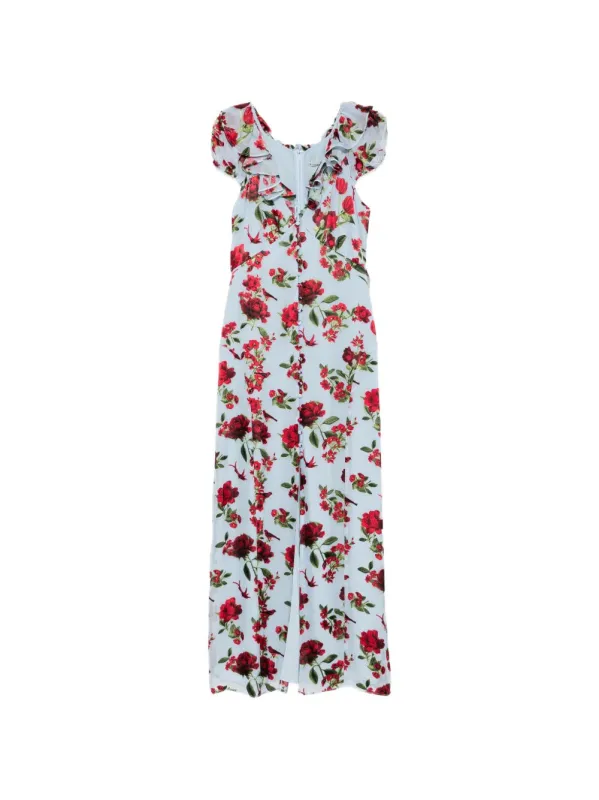 Tara Printed Long Dress made by Alice + Olivia
