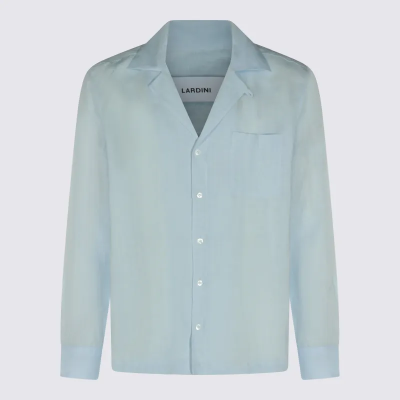 Shirts Blue And Green made by Lardini