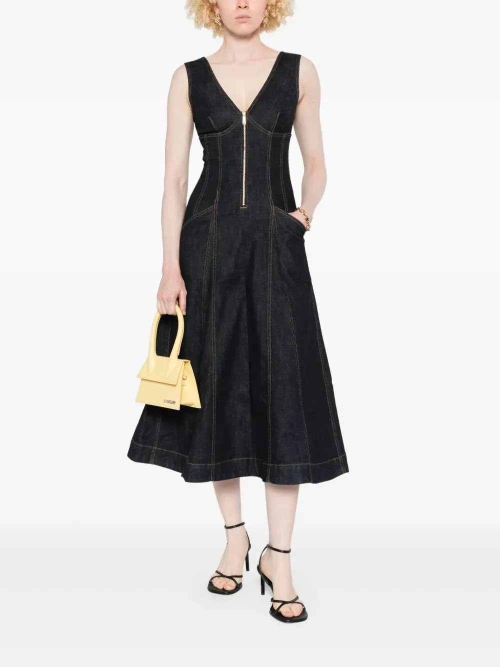 Denim Midi Dress sold by Wanan Luxury product image thumbnail 2