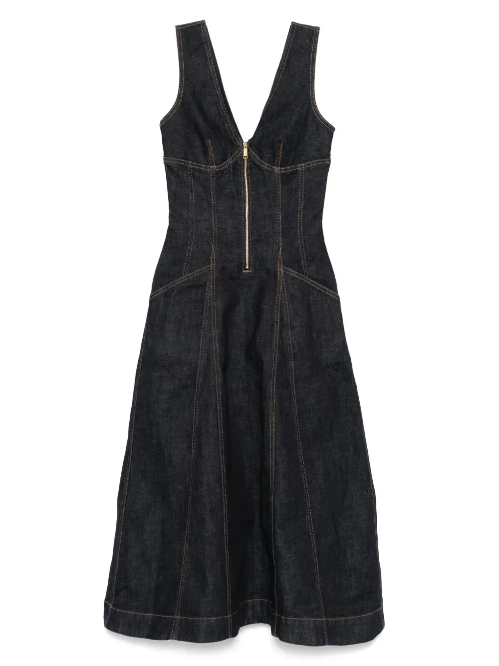 Denim Midi Dress sold by Wanan Luxury