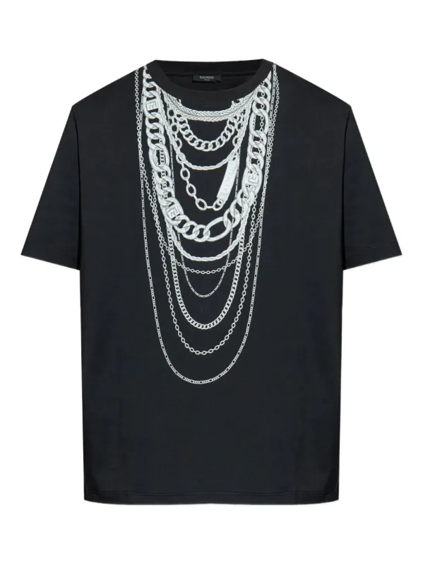 Printed T-Shirt made by Balmain