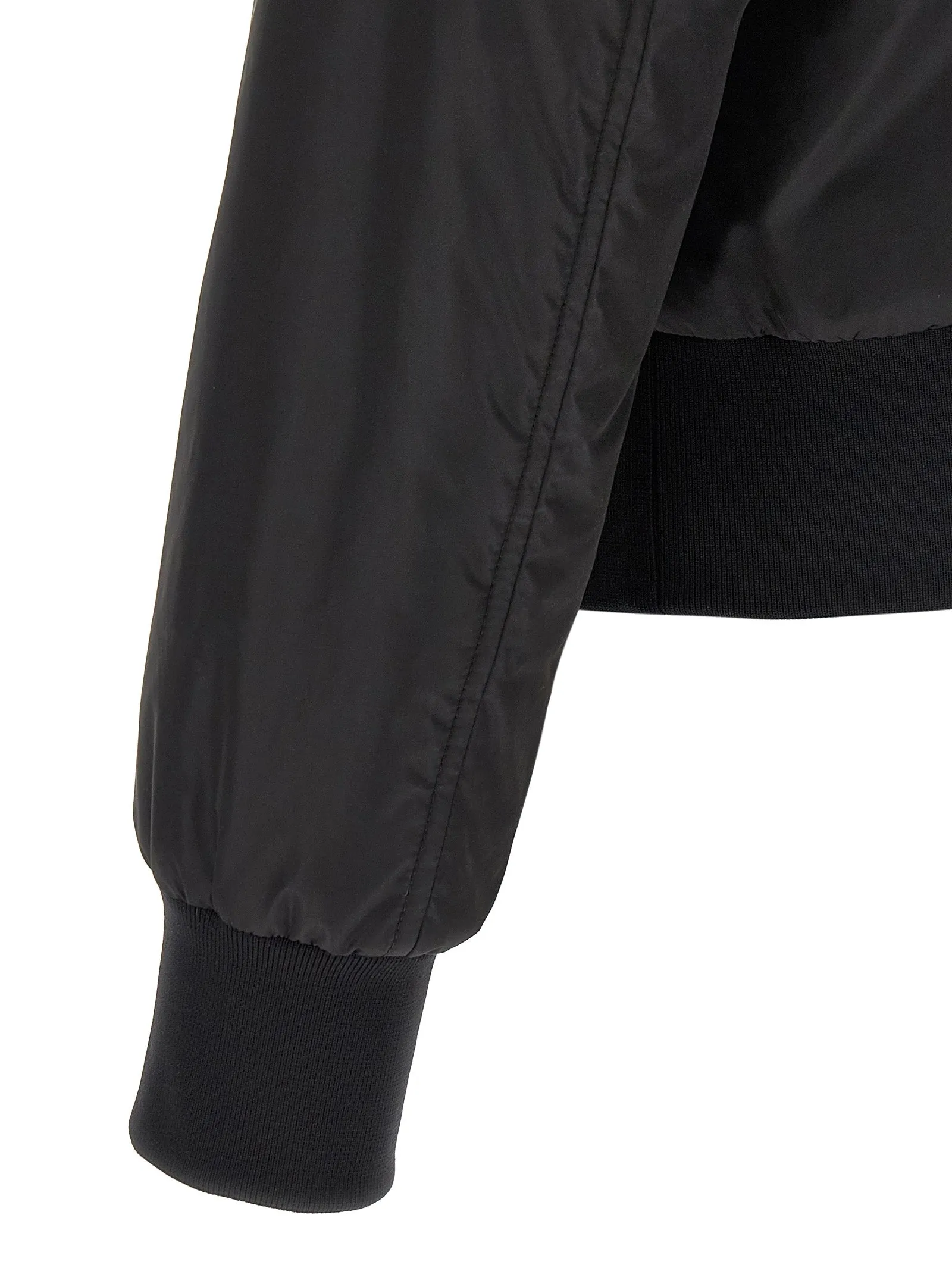 Logo Plaque Bomber Jacket Puffer Jackets Black sold by Wanan Luxury product image thumbnail 4