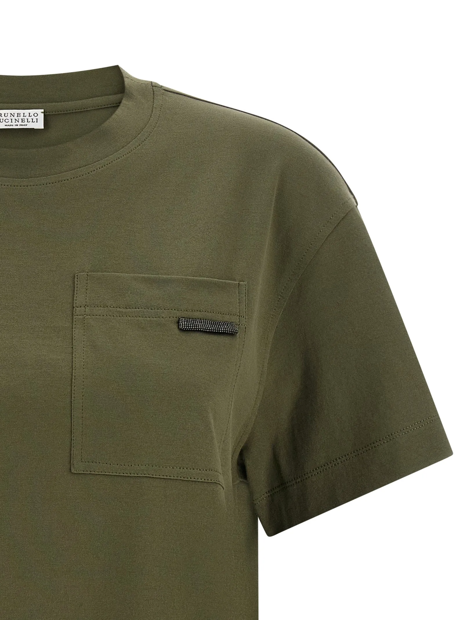 Shiny Tab T-Shirt Green sold by Wanan Luxury product image thumbnail 3