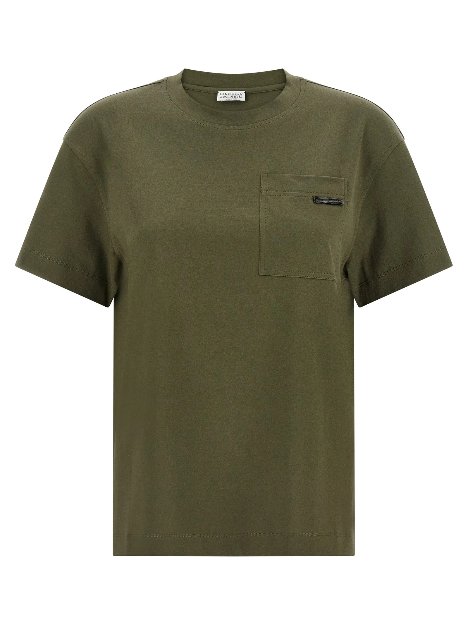 Shiny Tab T-Shirt Green sold by Wanan Luxury