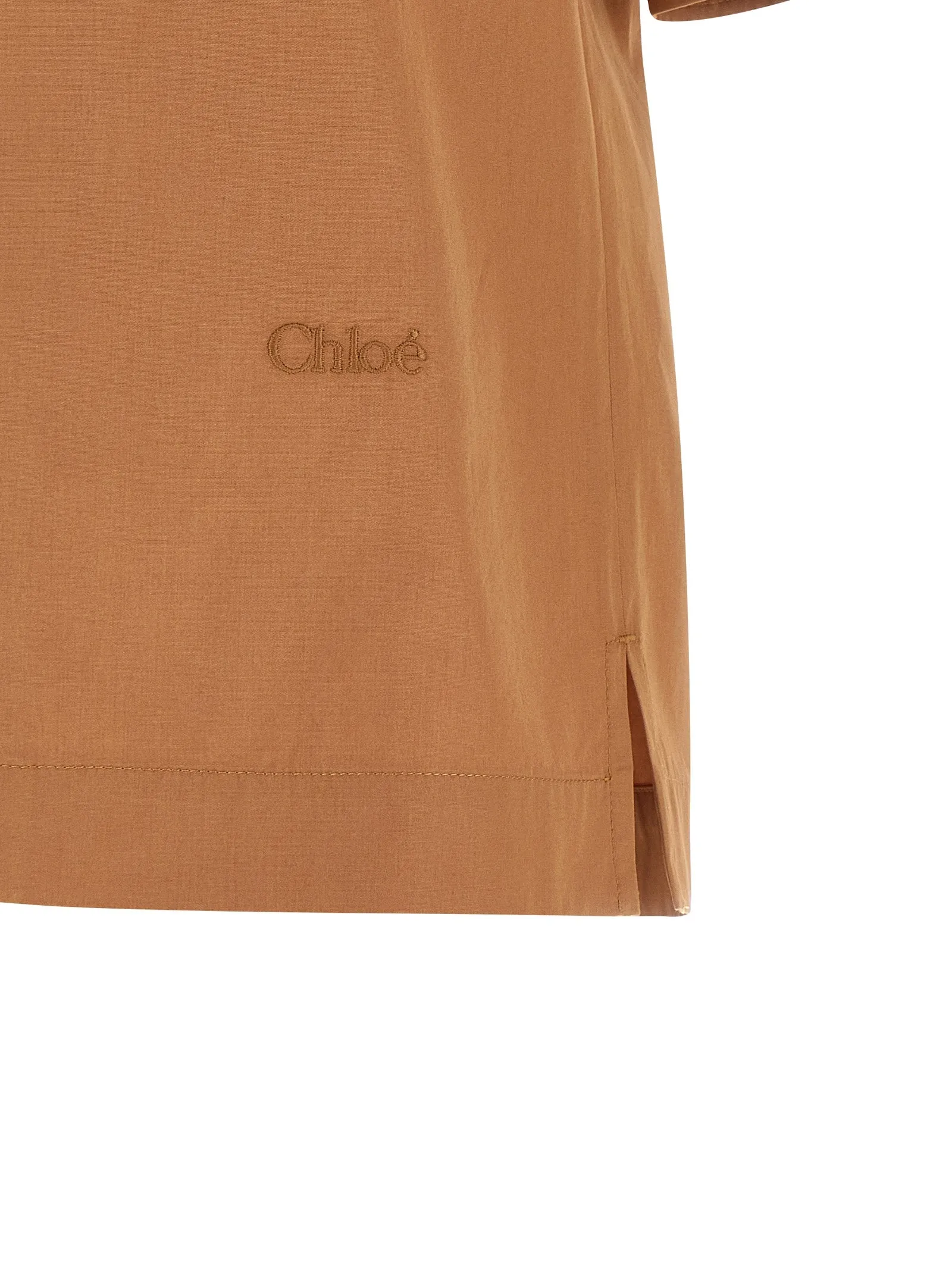 Logo Embroidery Shirt Shirt And Blouse Brown sold by Wanan Luxury product image thumbnail 5