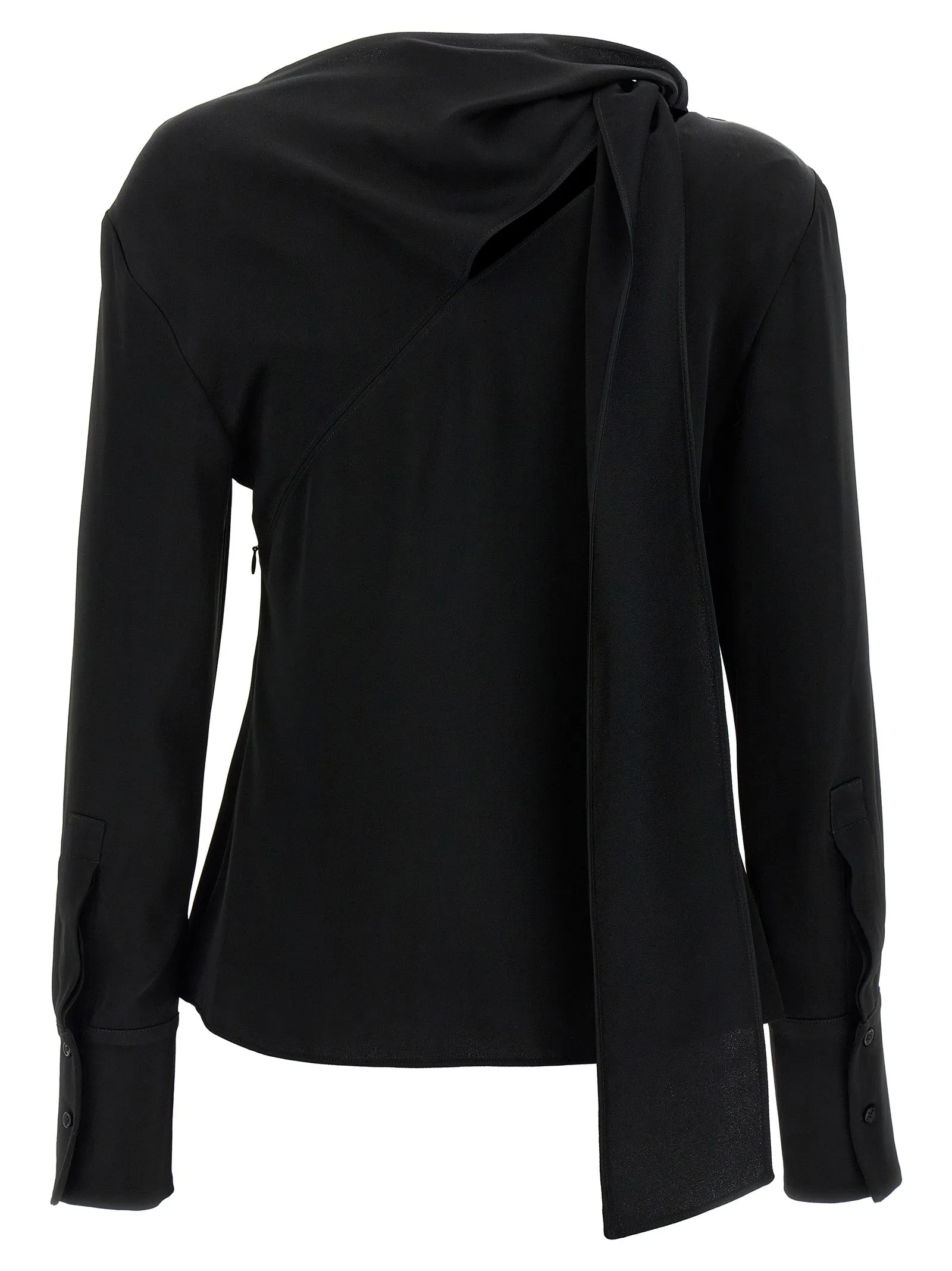 Viscose Blouse Shirt And Blouse Black sold by Wanan Luxury product image thumbnail 2