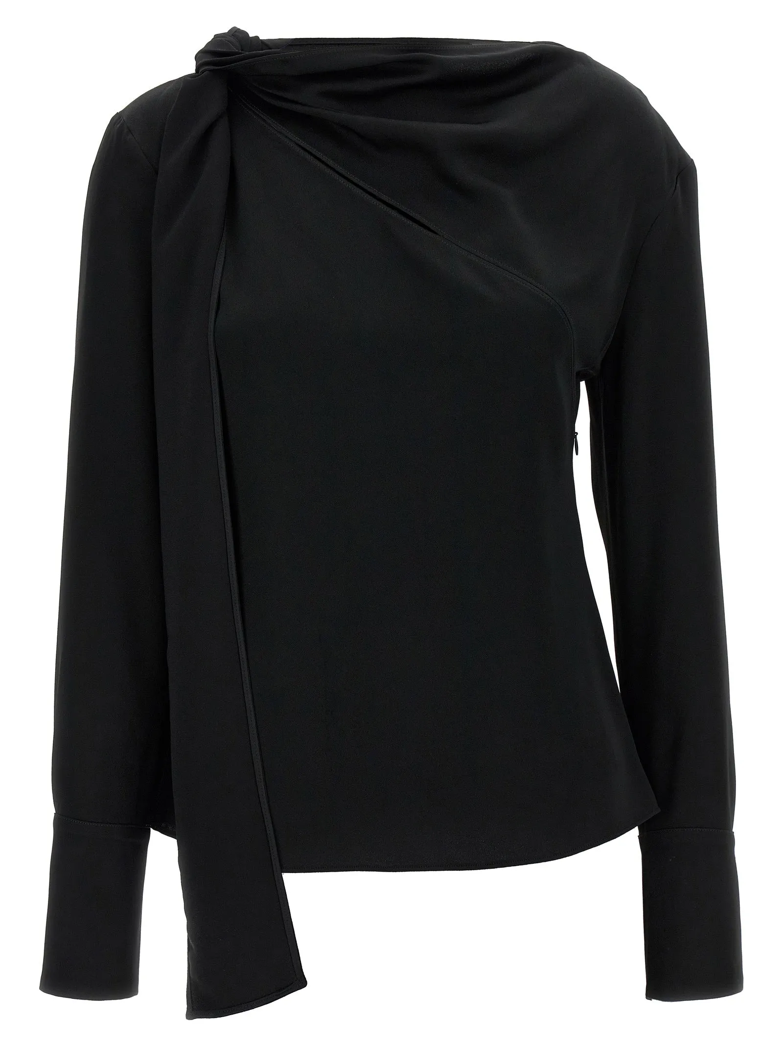 Viscose Blouse Shirt And Blouse Black sold by Wanan Luxury