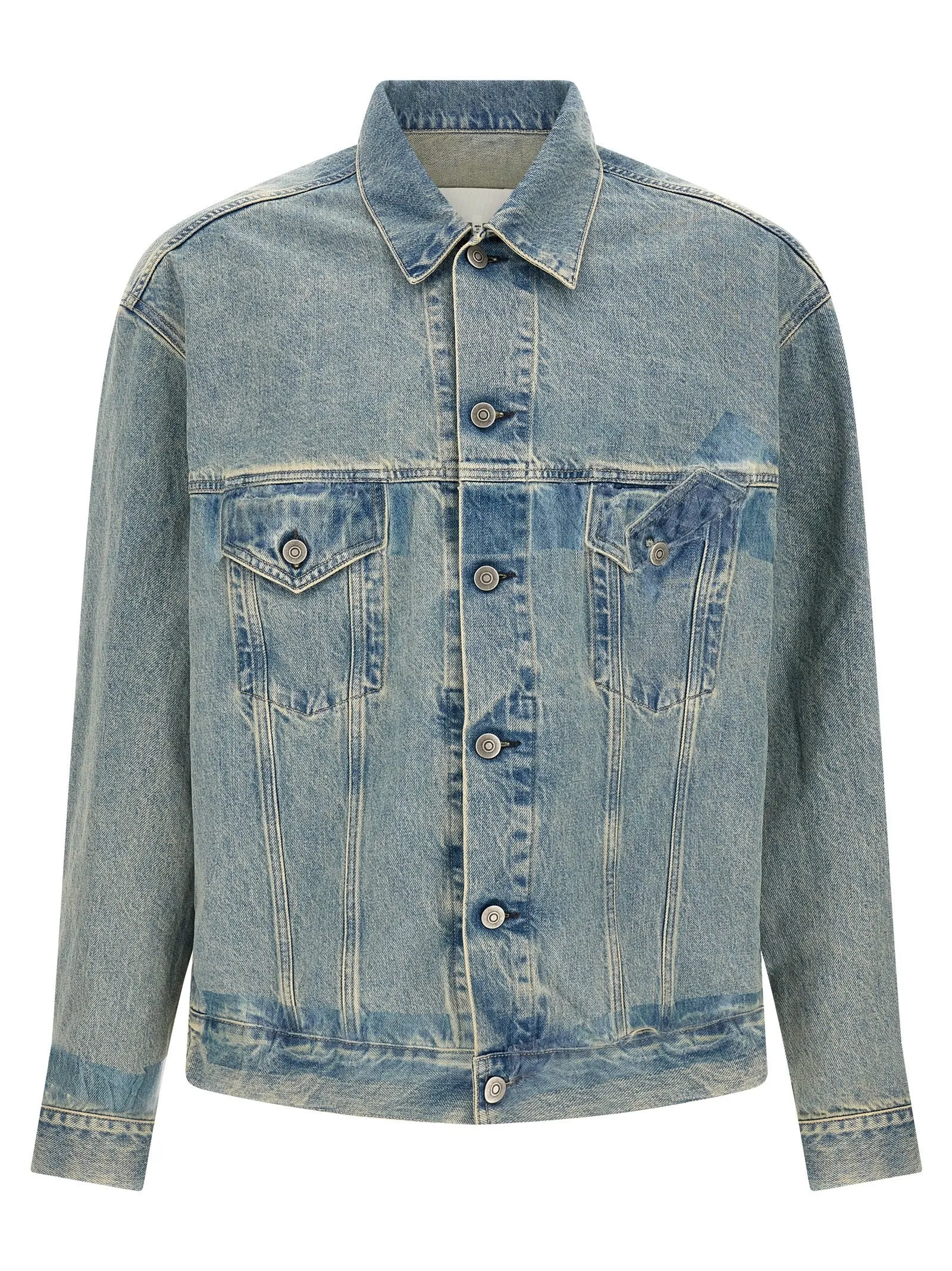 Taped Puffer Jackets Blue sold by Wanan Luxury