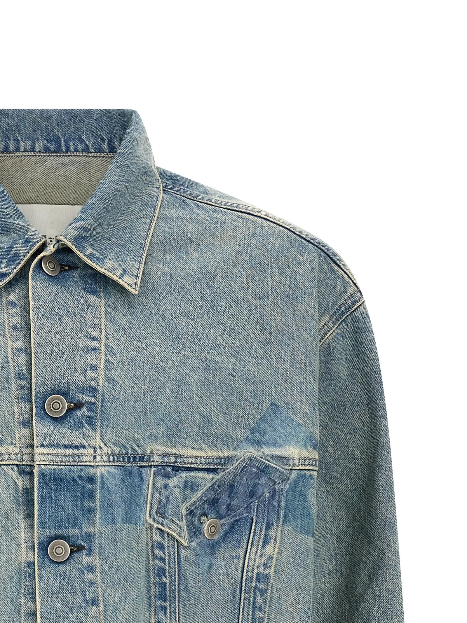 Taped Puffer Jackets Blue sold by Wanan Luxury product image thumbnail 3