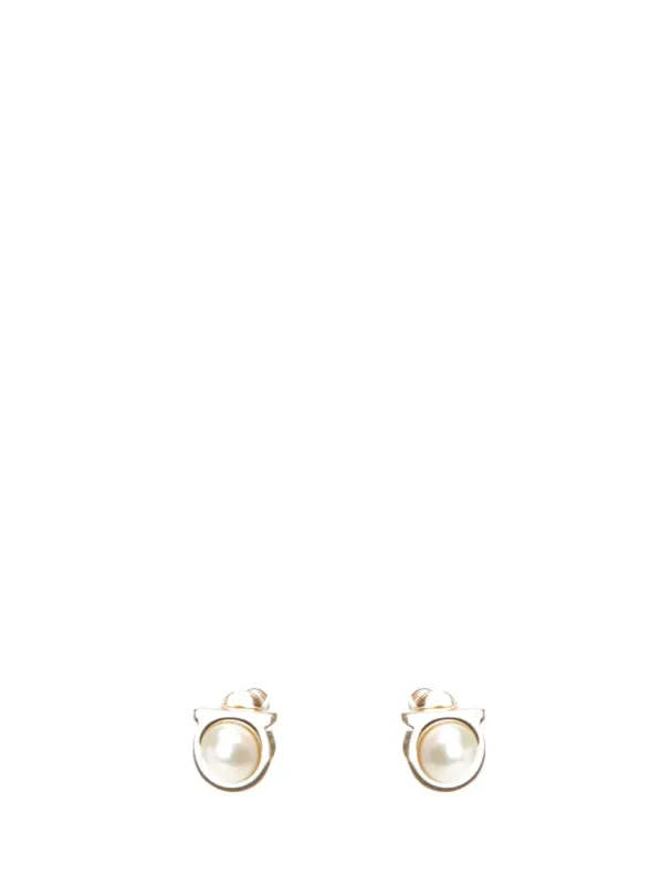 Stud G Pearl Jewelry Silver made by Salvatore Ferragamo