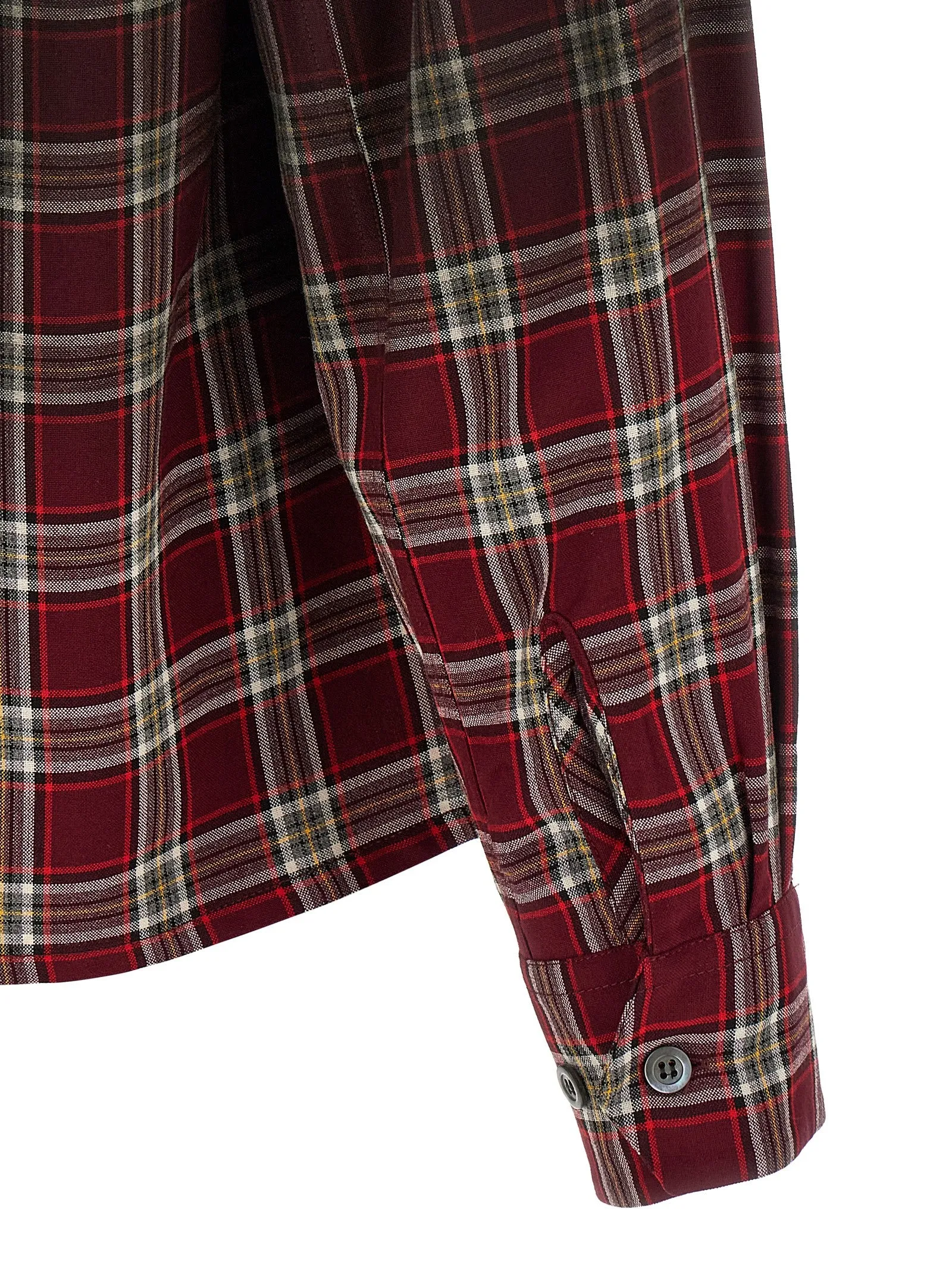 Check Shirt With Gradient Effect Shirt And Blouse Red sold by Wanan Luxury product image thumbnail 4