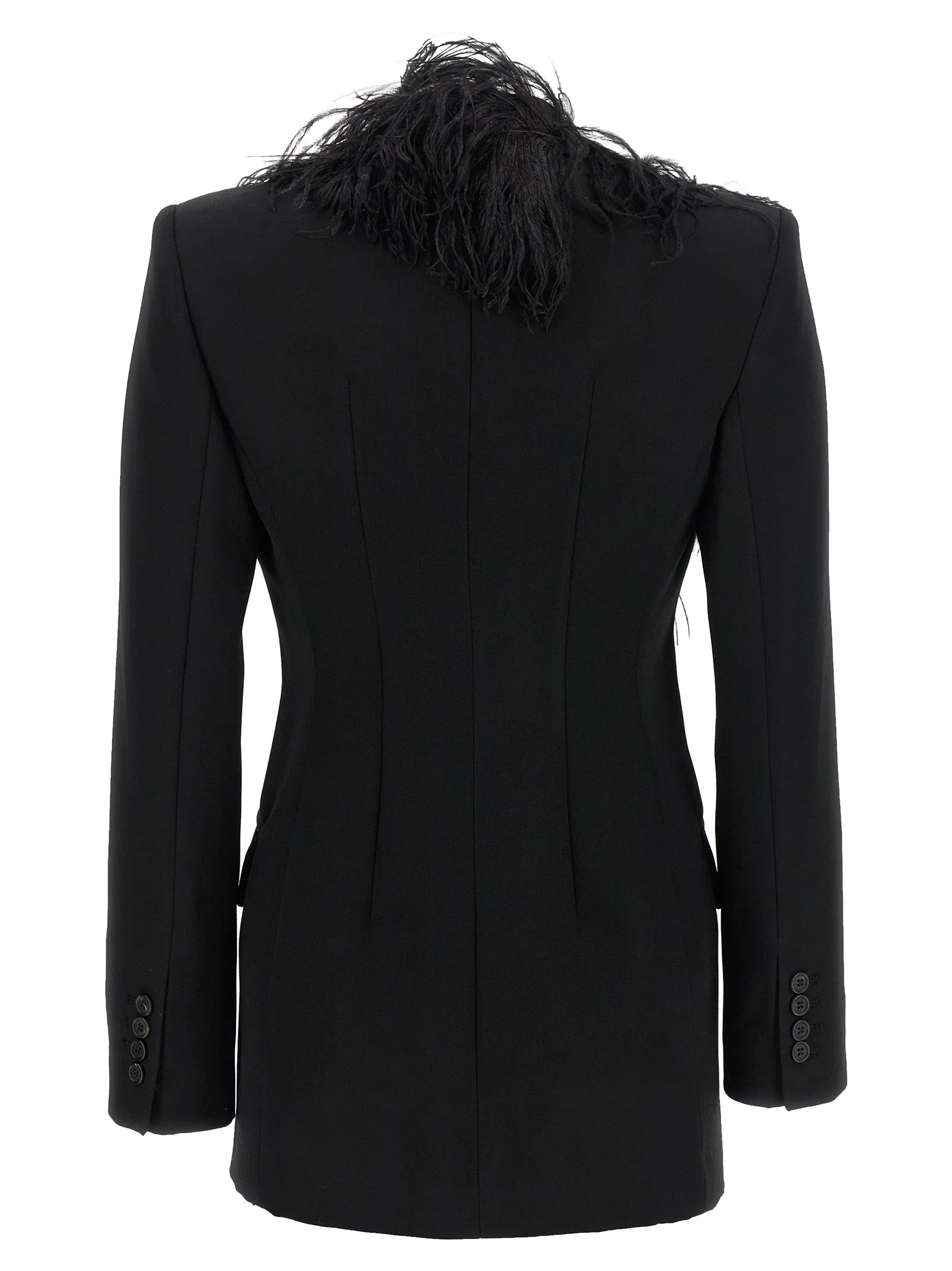 Feather Blazer Blazers Black sold by Wanan Luxury product image thumbnail 2