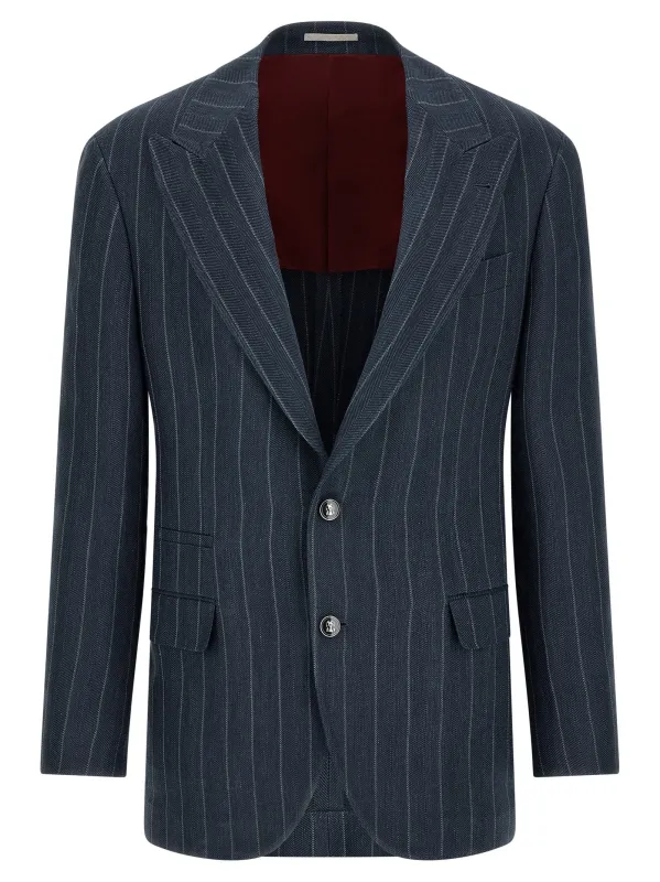 Tailor Blazer Blue made by Brunello Cucinelli