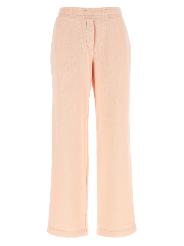 Logo Embroidery Joggers Pants Pink made by Dolce & Gabanna