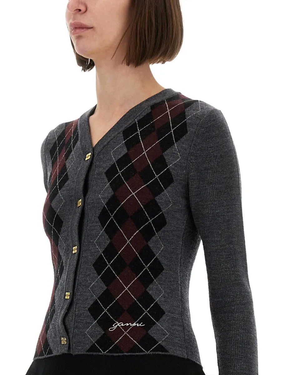 Cardigan In Lana Jacquard sold by Wanan Luxury product image thumbnail 4