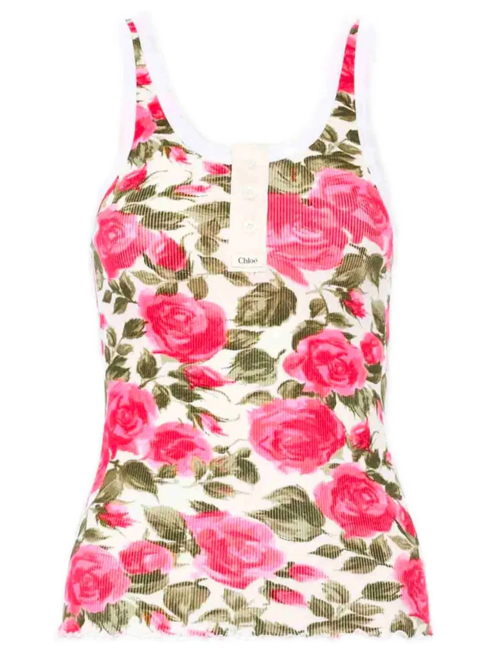 Henley Cotton Jersey Tank Top sold by Wanan Luxury