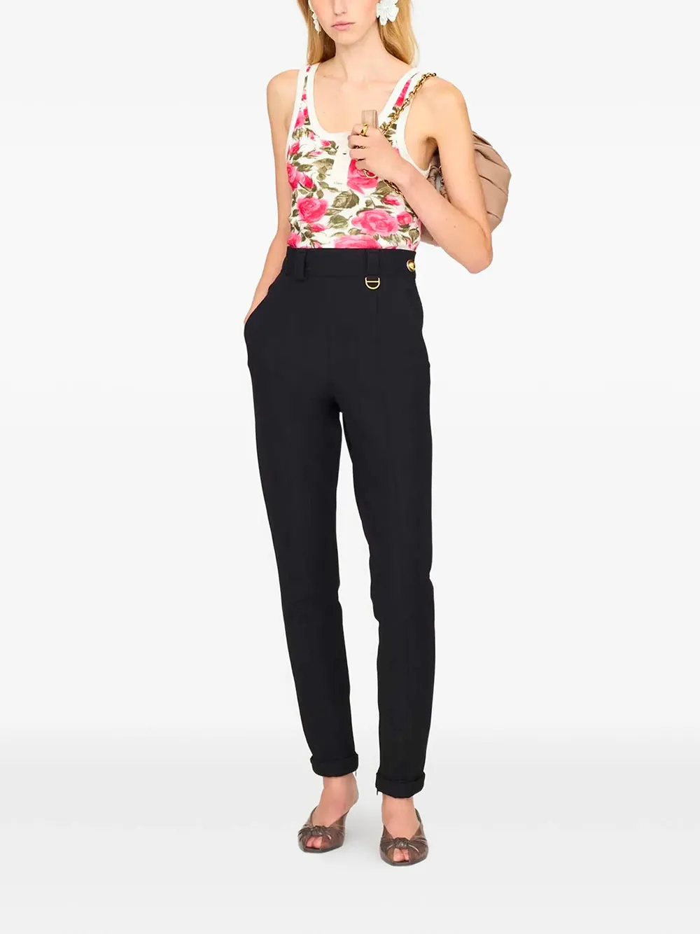 Henley Cotton Jersey Tank Top sold by Wanan Luxury product image thumbnail 3