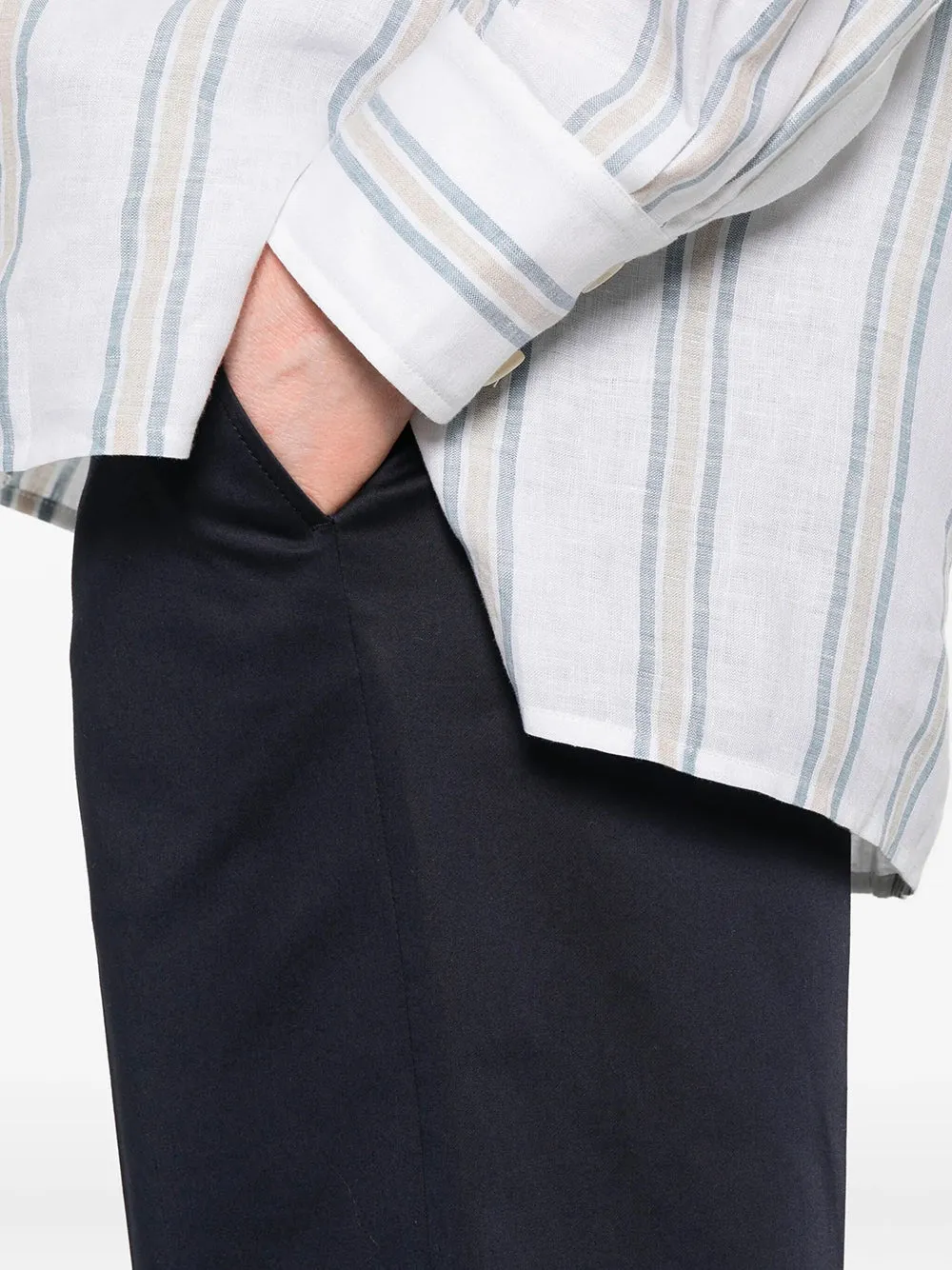 Angel Pressed-Crease Cotton Trousers sold by Wanan Luxury product image thumbnail 4