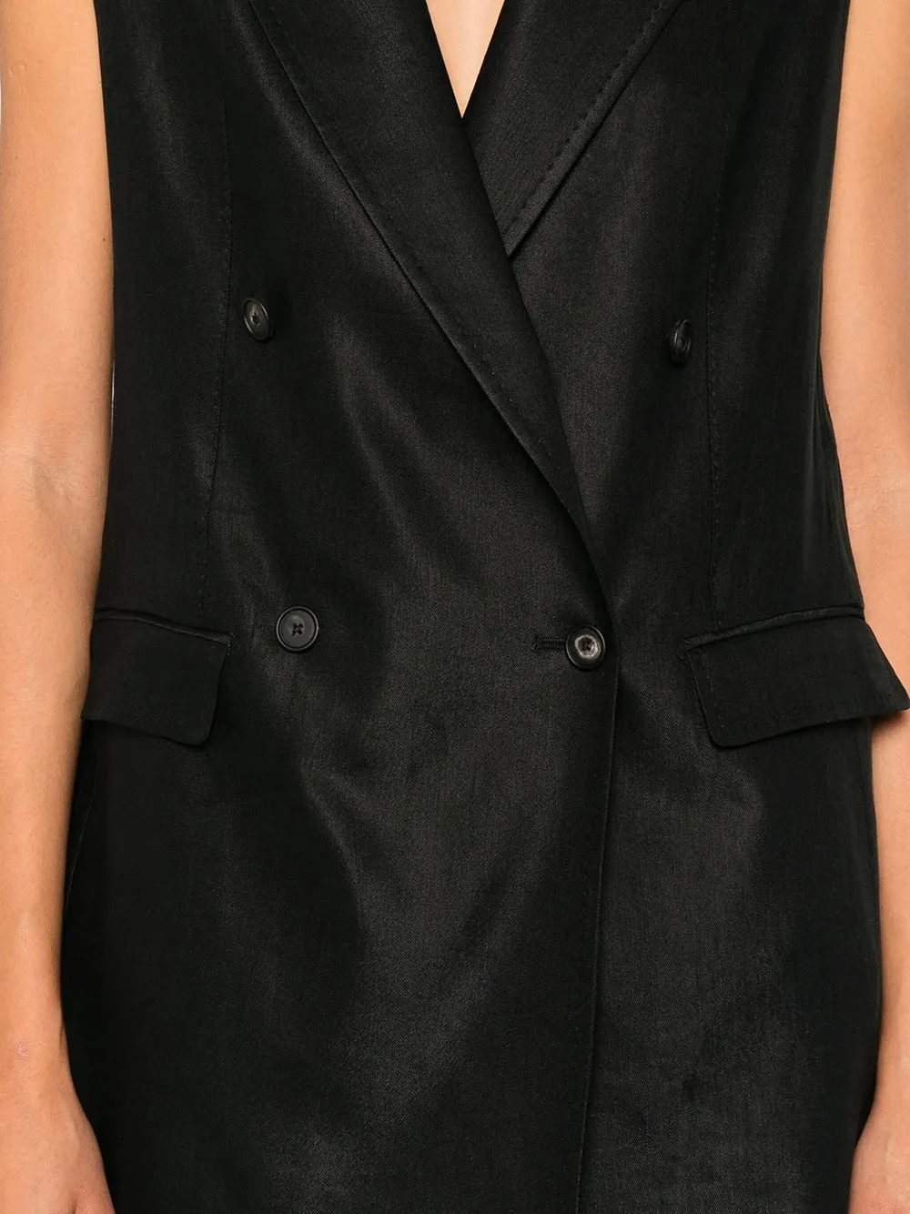 Double-Breasted Sleeveless Waistcoat sold by Wanan Luxury product image thumbnail 4