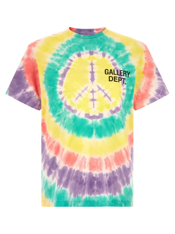 Peace Tie Dye T-Shirt Multicolor made by Gallery Dept.