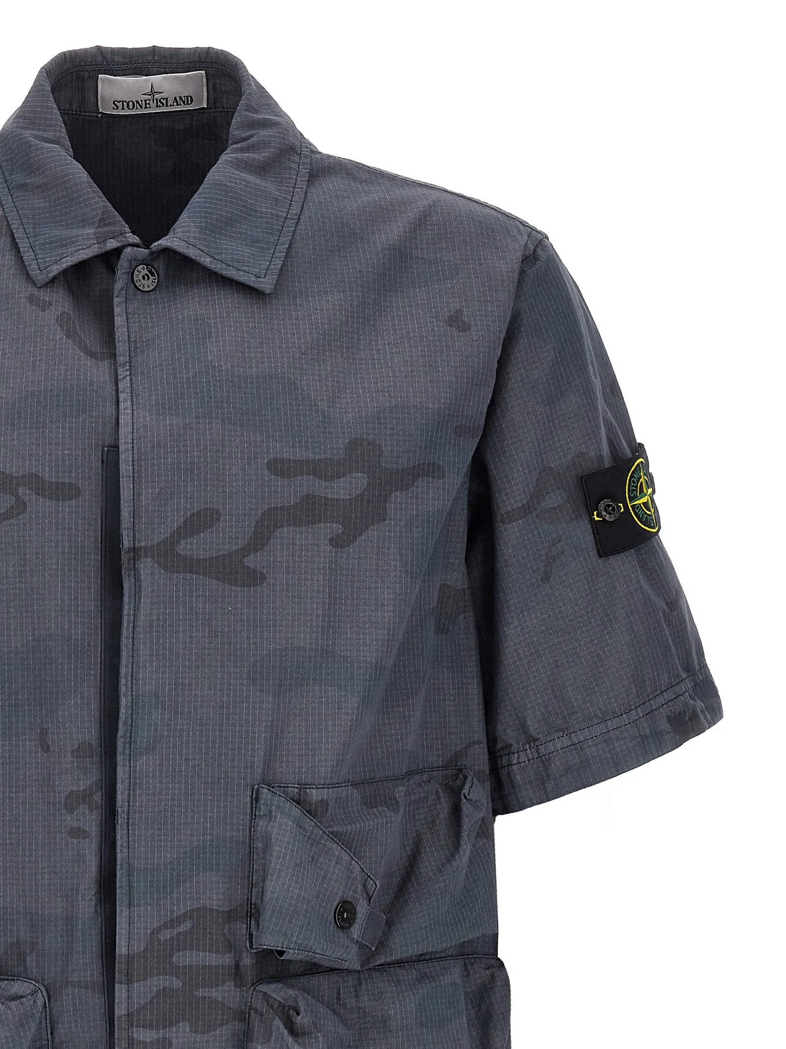 Camouflage Shirt Shirt And Blouse Blue sold by Wanan Luxury product image thumbnail 3