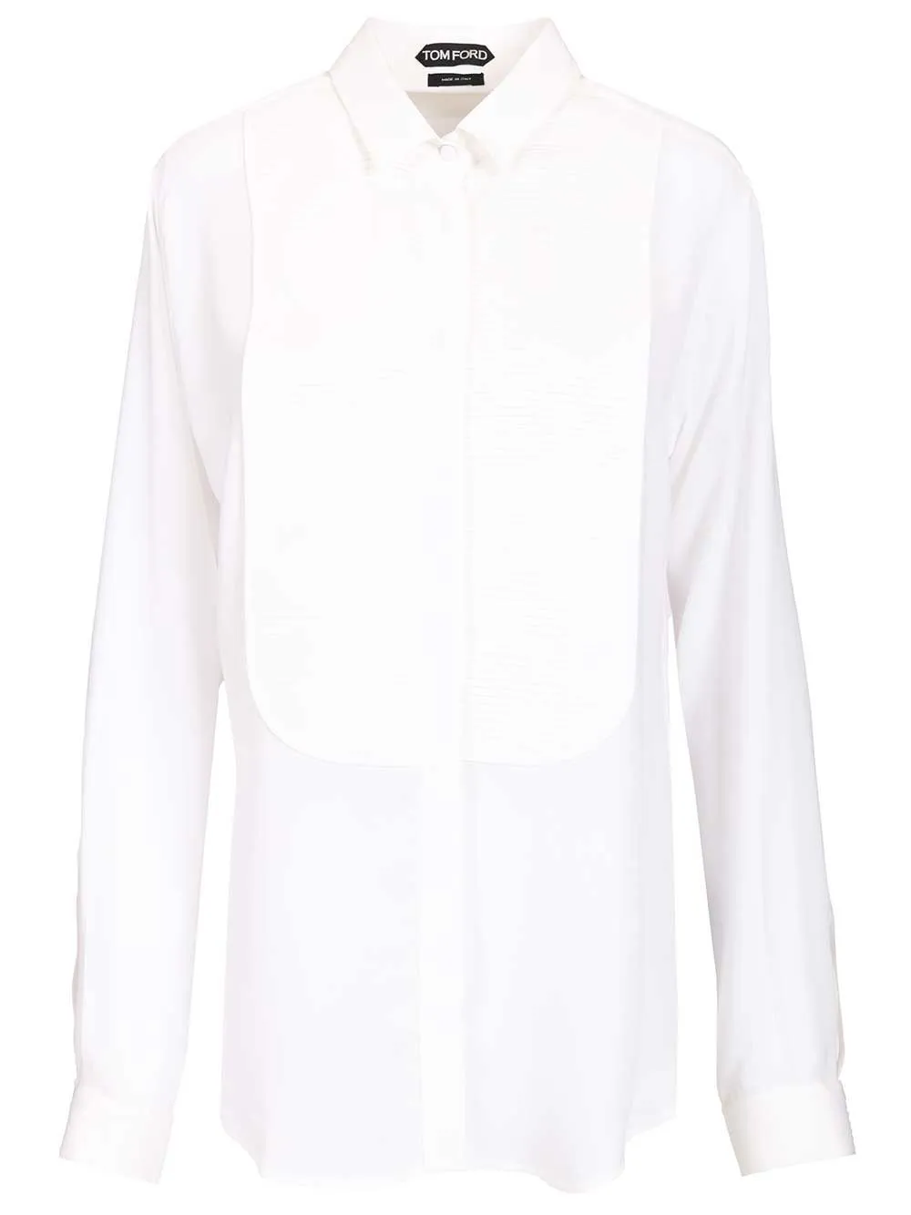 Silk Tuxedo Shirt Shirts White sold by Wanan Luxury