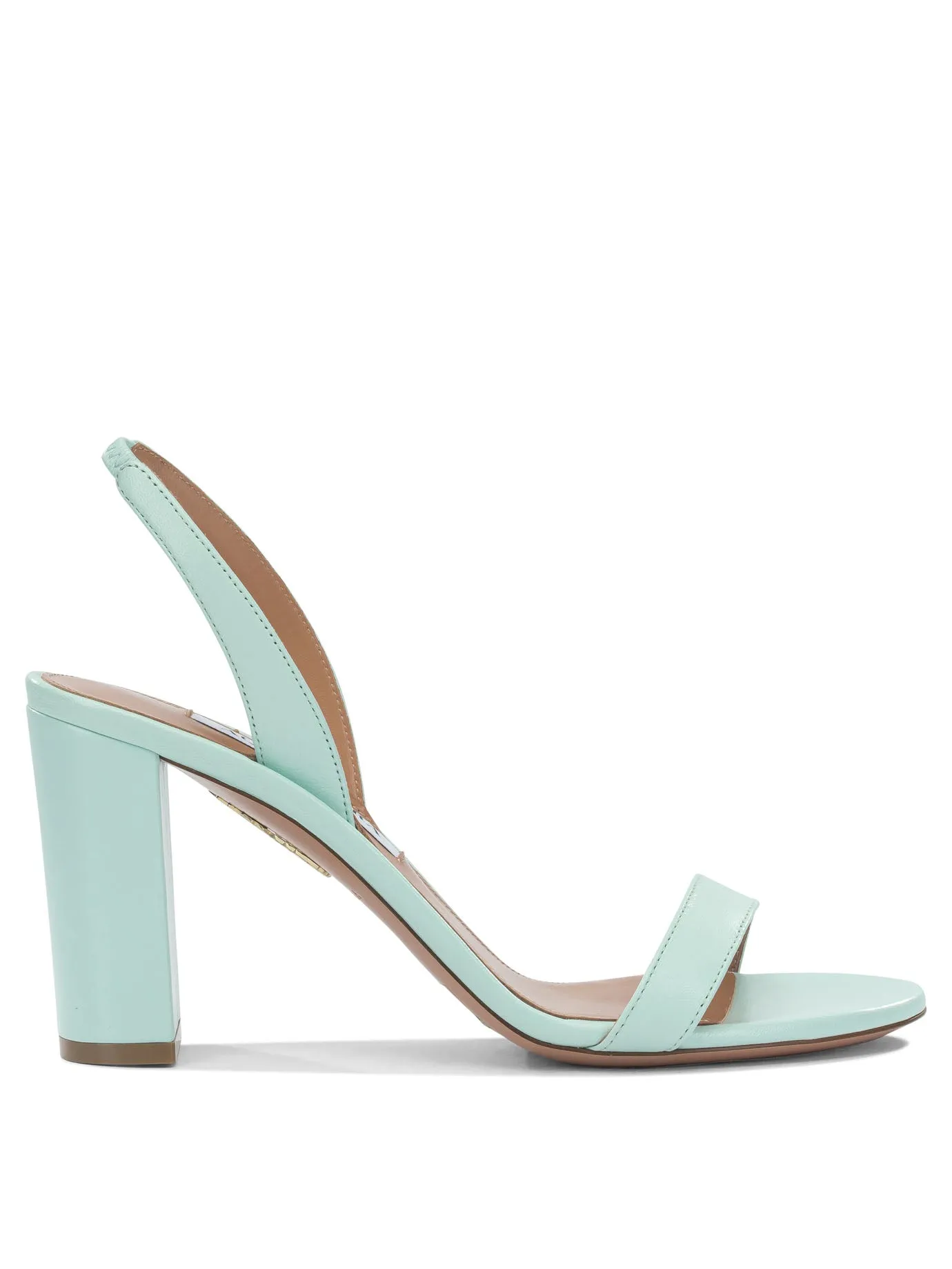 So Nude Block 85mm Sandals Light Blue sold by Wanan Luxury