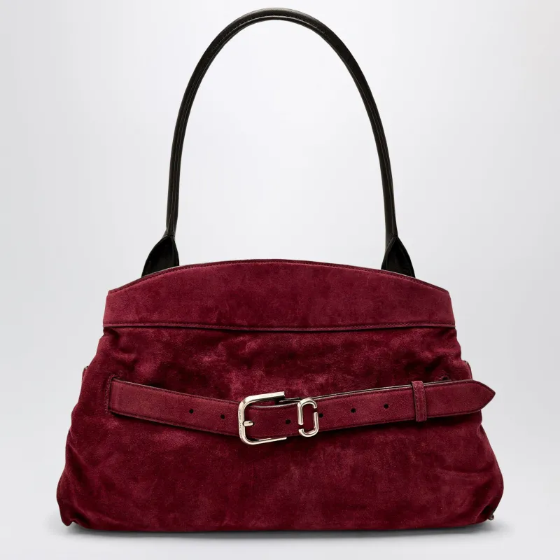 Dakota Bag In Suede Dark Plum made by Marc Jacobs